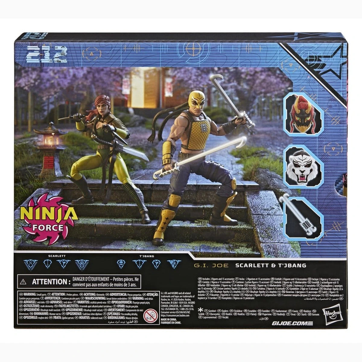 G.I. Joe Classified Series pack 2 figurines #212 Ninja Force Scarlett & T'Jbang 15 cm - Image 3