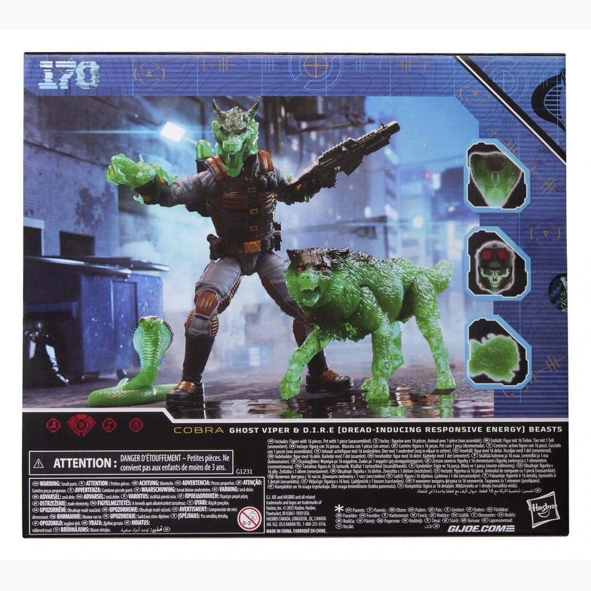G.I. Joe Classified Series figurine #170 Ghost Viper & D.I.R.E. Beasts 15 cm - Image 2
