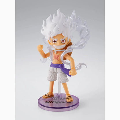 One Piece figurine World Collactable Figures x S.H. Figuarts Monkey D. Luffy Gear 5 8 cm - Image 1