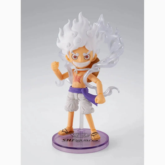 One Piece figurine World Collactable Figures x S.H. Figuarts Monkey D. Luffy Gear 5 8 cm - Image 1