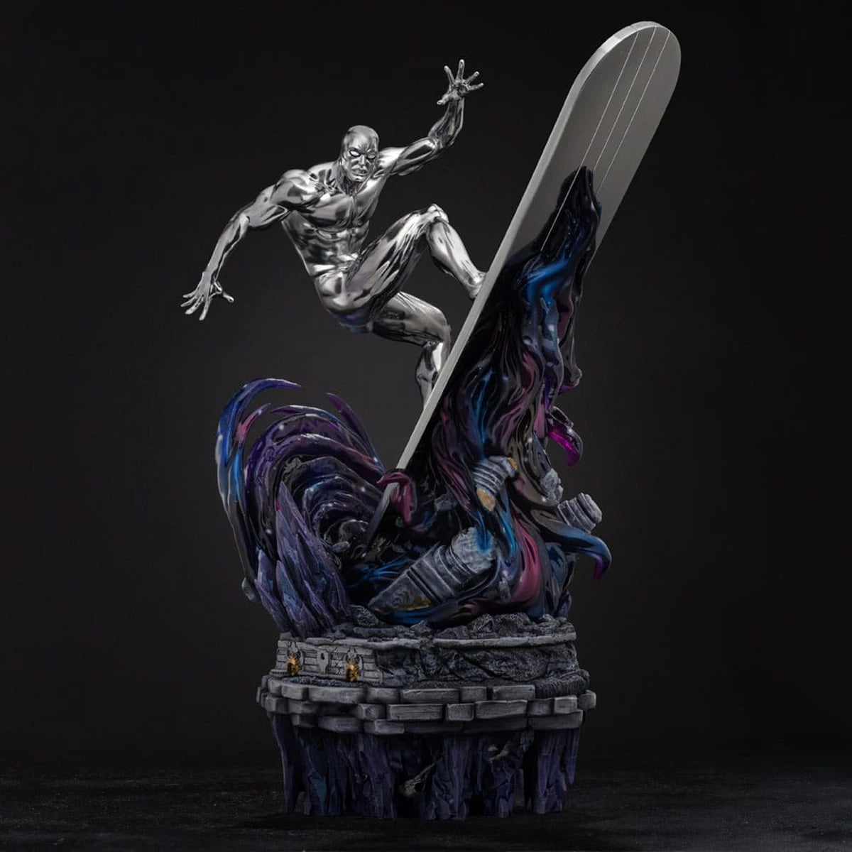 Marvel Comics statuette Infinity Gauntlet Diorama 1/10 Art Scale Silver Surfer Deluxe 36 cm - Image 4