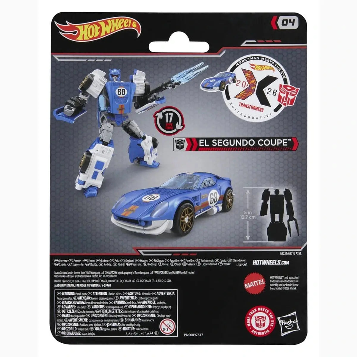 Transformers x Hot Wheels Collaborative Deluxe Class figurine El Segundo Coupe 13 cm - Image 3