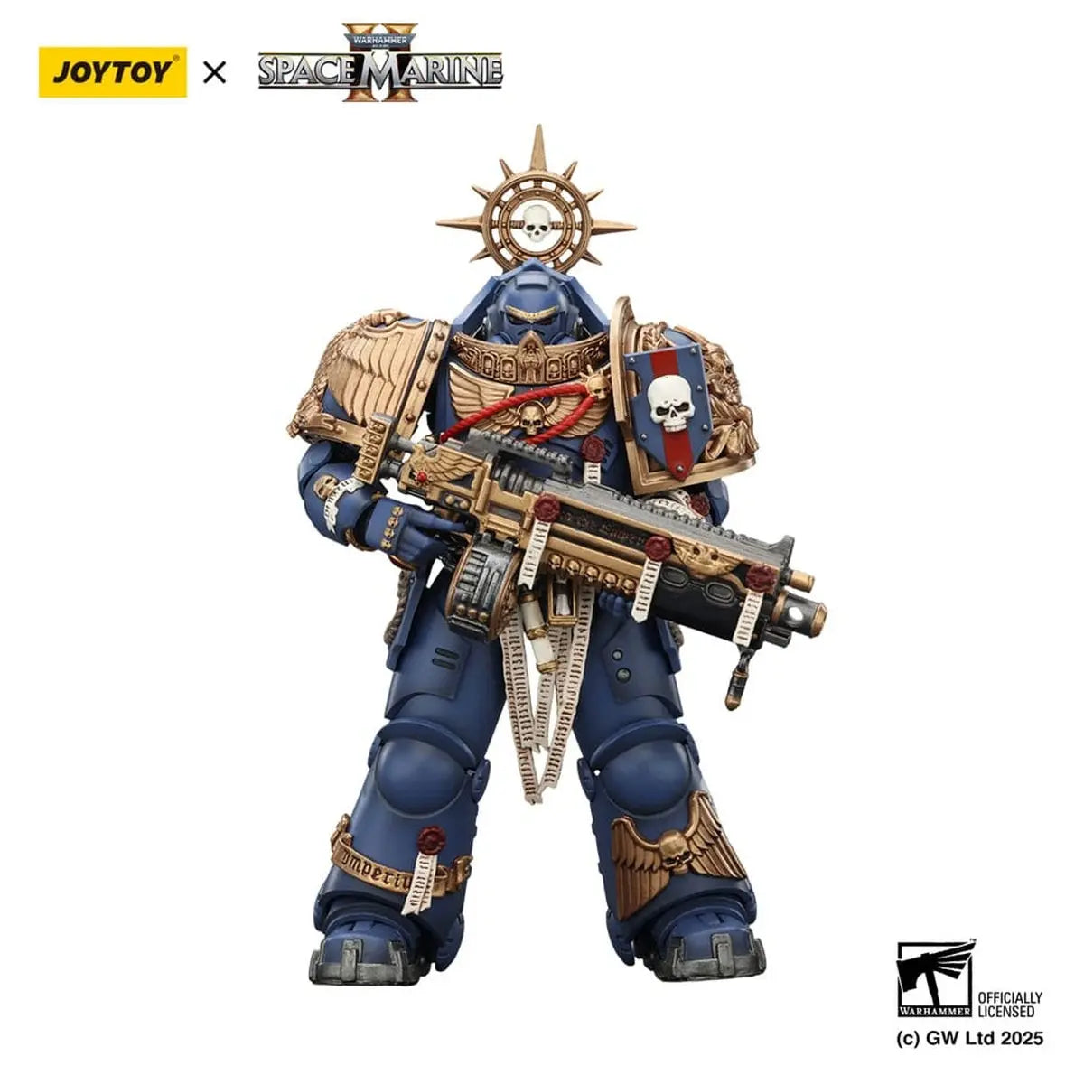 Warhammer 40,000: Space Marine 2 figurine Ultramarines Heavy Relic Primus Armor with Heavy Relic Bolt Rifle 13 cm - Image 1