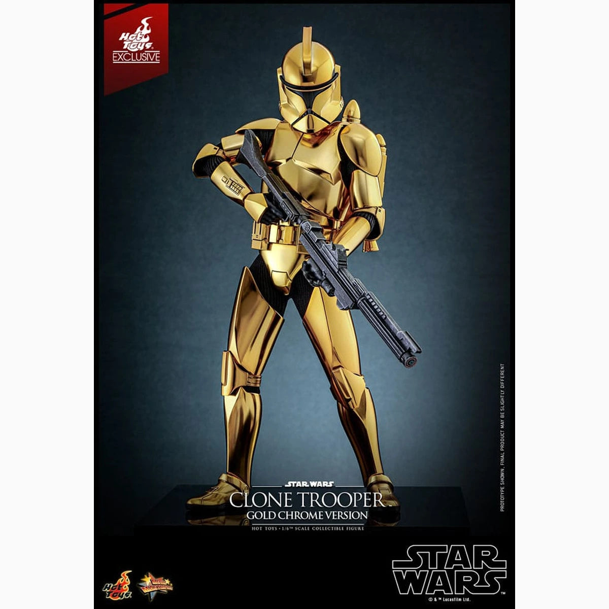 Star Wars figurine 1/6 Clone Trooper (Gold Chrome Version) Exclusive 30 cm - Image 7