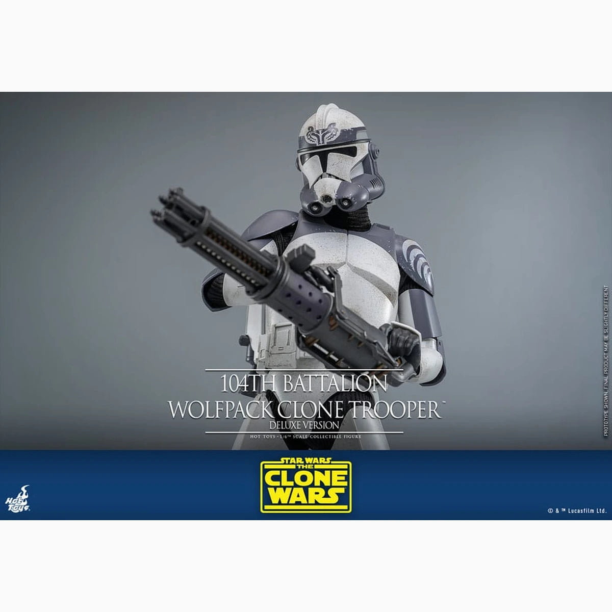 Star Wars The Clone Wars figurine 1/6 104th Battalion Wolfpack Clone Trooper Deluxe Version 30 cm - Image 5