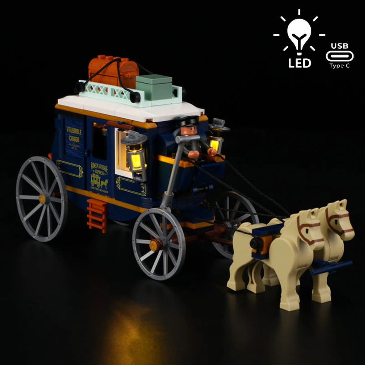 Lumibricks The Old West 14006N Treasure Stagecoach - Image 1