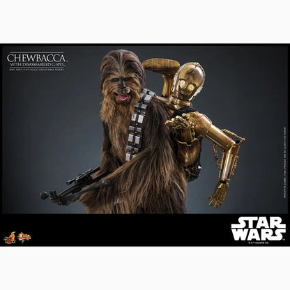 Star Wars Episode V figurine Movie Masterpiece 1/6 Chewbacca with Disassembled C-3PO 36 cm - Image 4