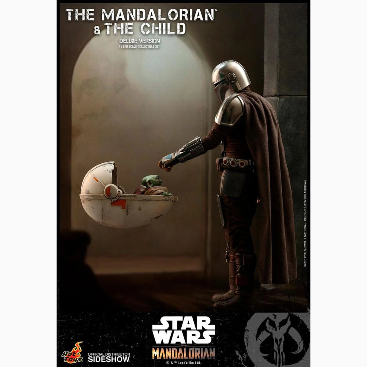 Star Wars The Mandalorian pack 2 figurines 1/6 The Mandalorian & The Child Deluxe 30 cm - Image 4
