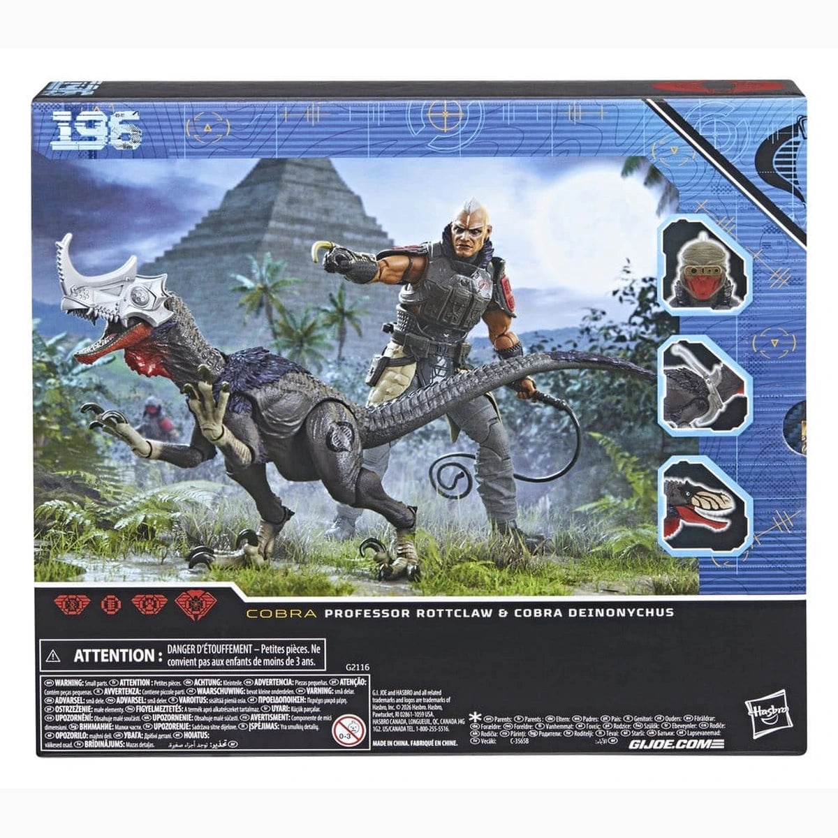 G.I. Joe Classified Series pack 2 figurines #196 Professor Rottclaw & Cobra Deinonychus 15 cm - Image 3