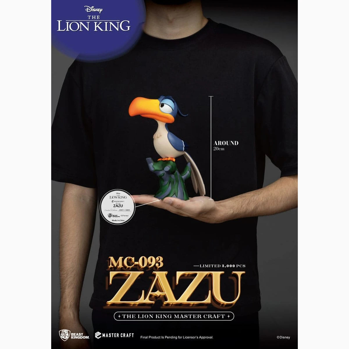 Disney statuette Master Craft Le Roi Lion Zazu 20 cm - Image 6