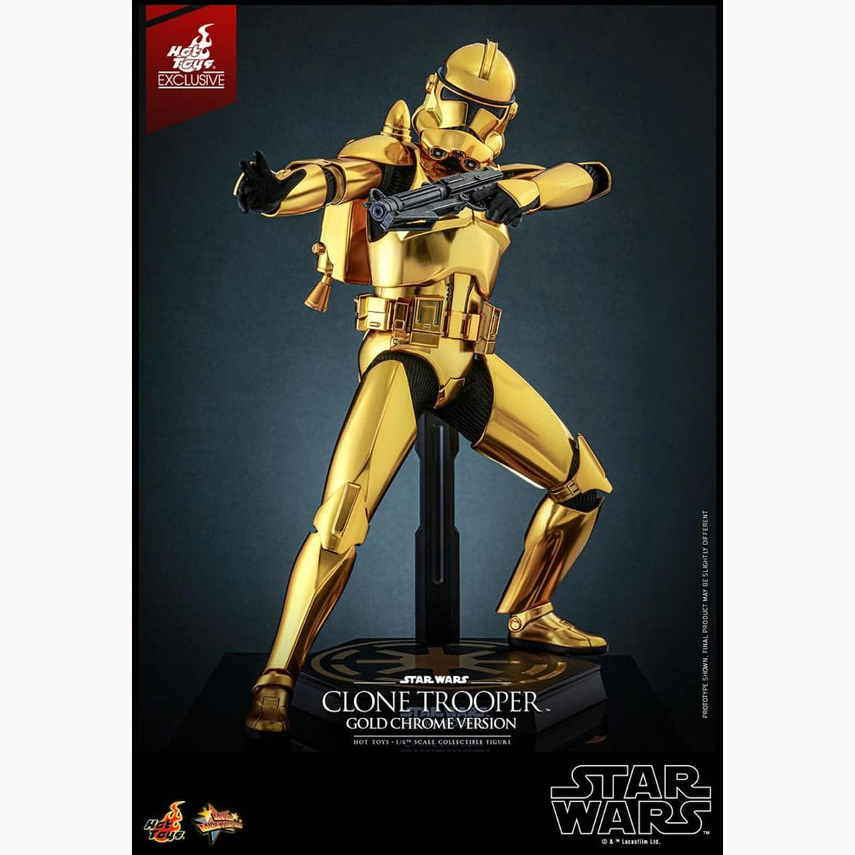 Star Wars figurine 1/6 Clone Trooper (Gold Chrome Version) Exclusive 30 cm - Image 6