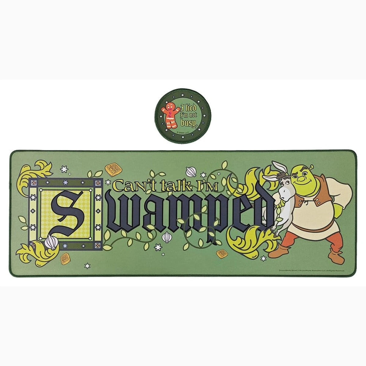 Shrek set sous-mains revêtu & sous-verre - Image 1