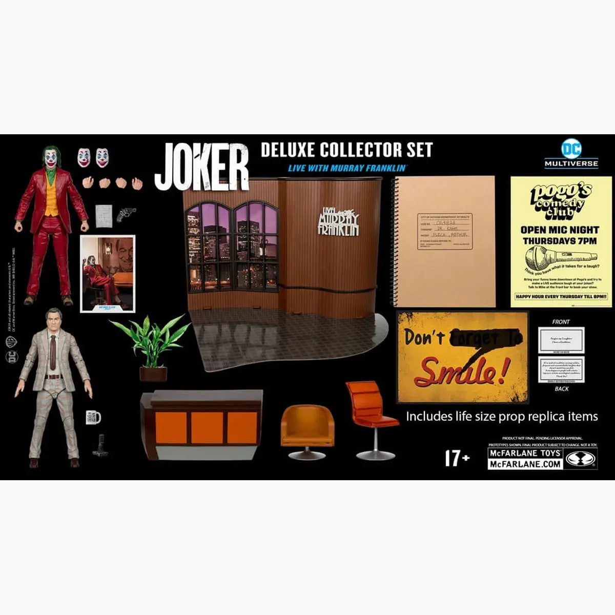 Joker DC Multiverse (Joker Movie) figurine Deluxe Colllector The Joker (Live with Murray Franklin) Limited Edition 18 cm - Image 6