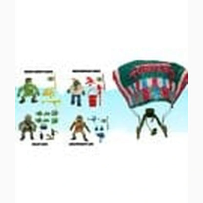 Tortues Ninja Classic figurines pack de 4 Sewer Heroes avec Parachute - Image ajoutée 3