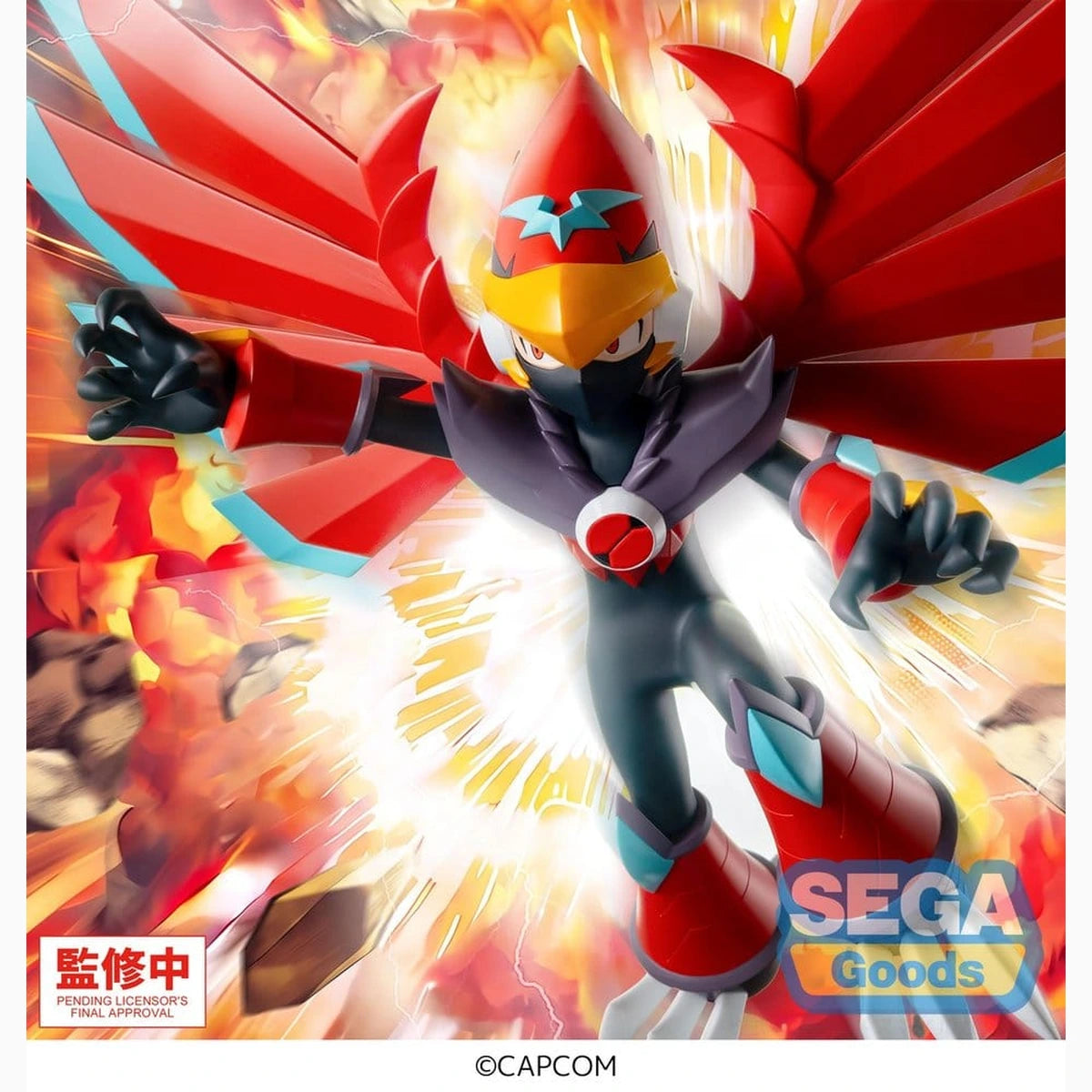 Mega Man Battle Network figurine PVC Luminasta Mega Man Falzar Beast 19 cm - Image 4
