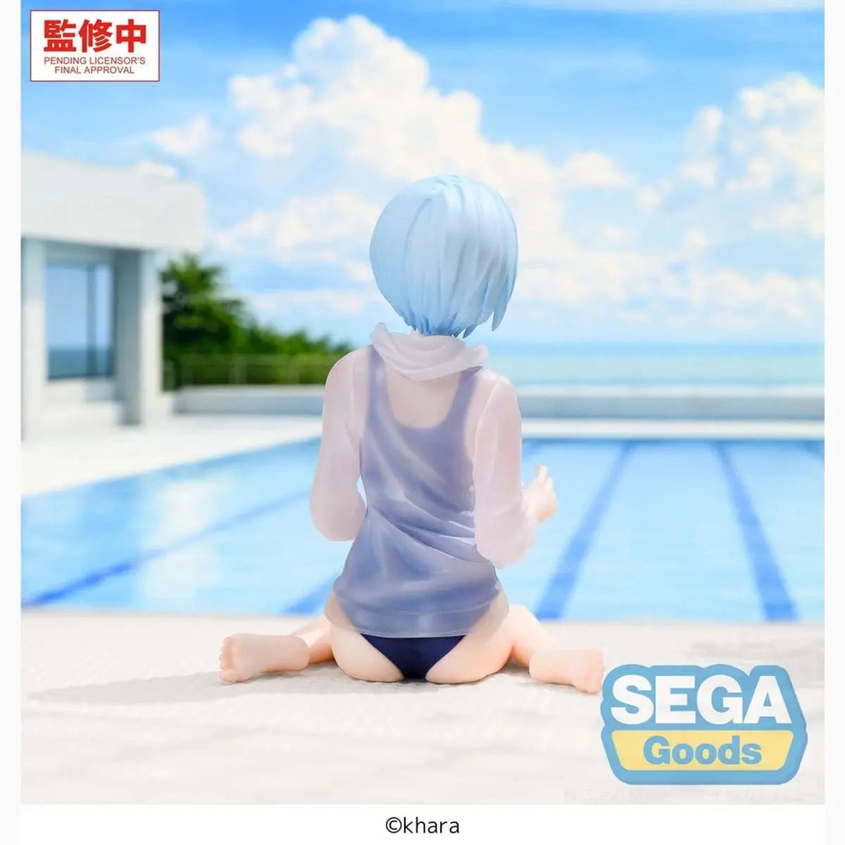 Rebuild of Evangelion Yumemirize figurine PVC Rei Ayanami School Swimsuit Ver. 13 cm - Image 6