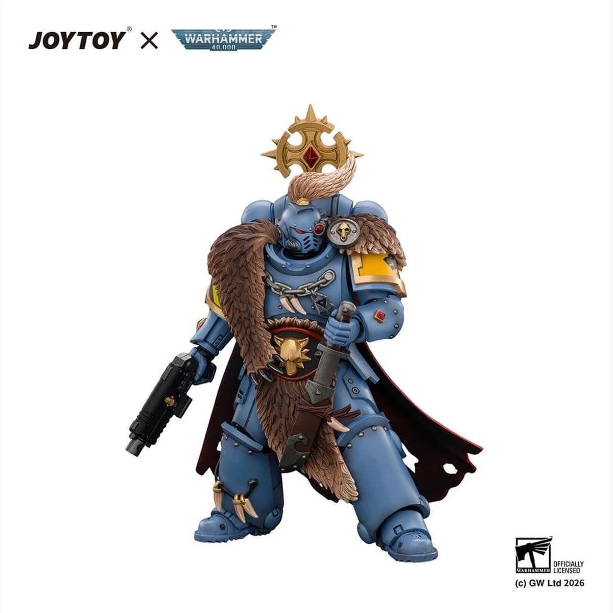 Space Marine figurine Space Wolves Wolf Guard Battle Leader 12 cm - Image 4