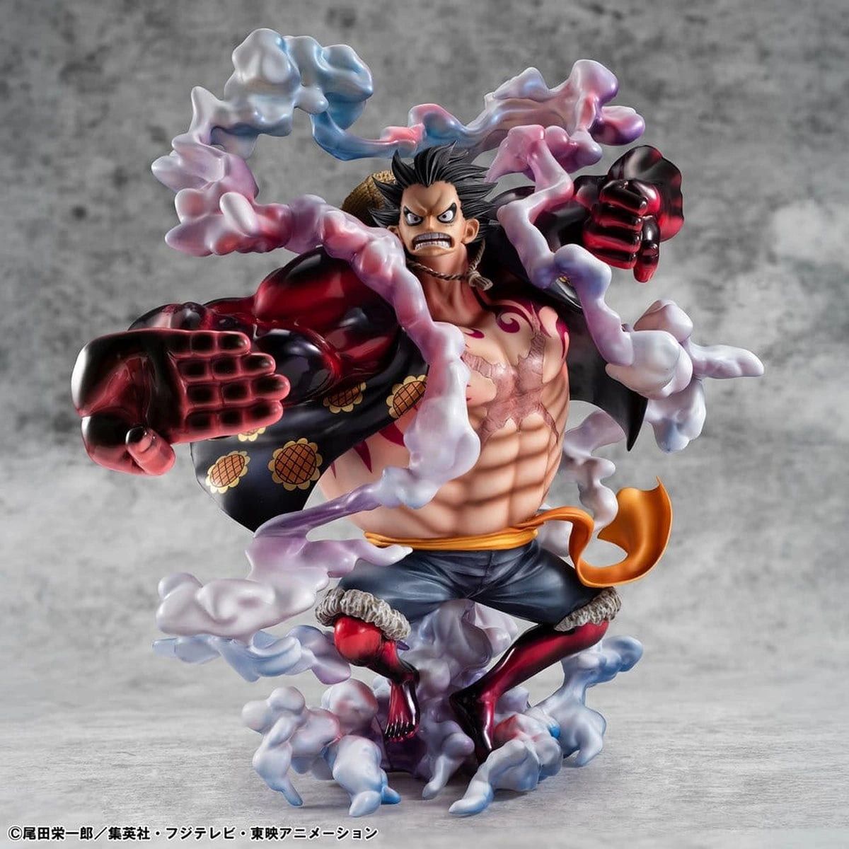 One Piece figurine PVC Portrait.Of.Pirates SA-Maximum Monkey D. Luffy Gear 4 Bounce-Man 10th Limited Ver. 30 cm - Image 1