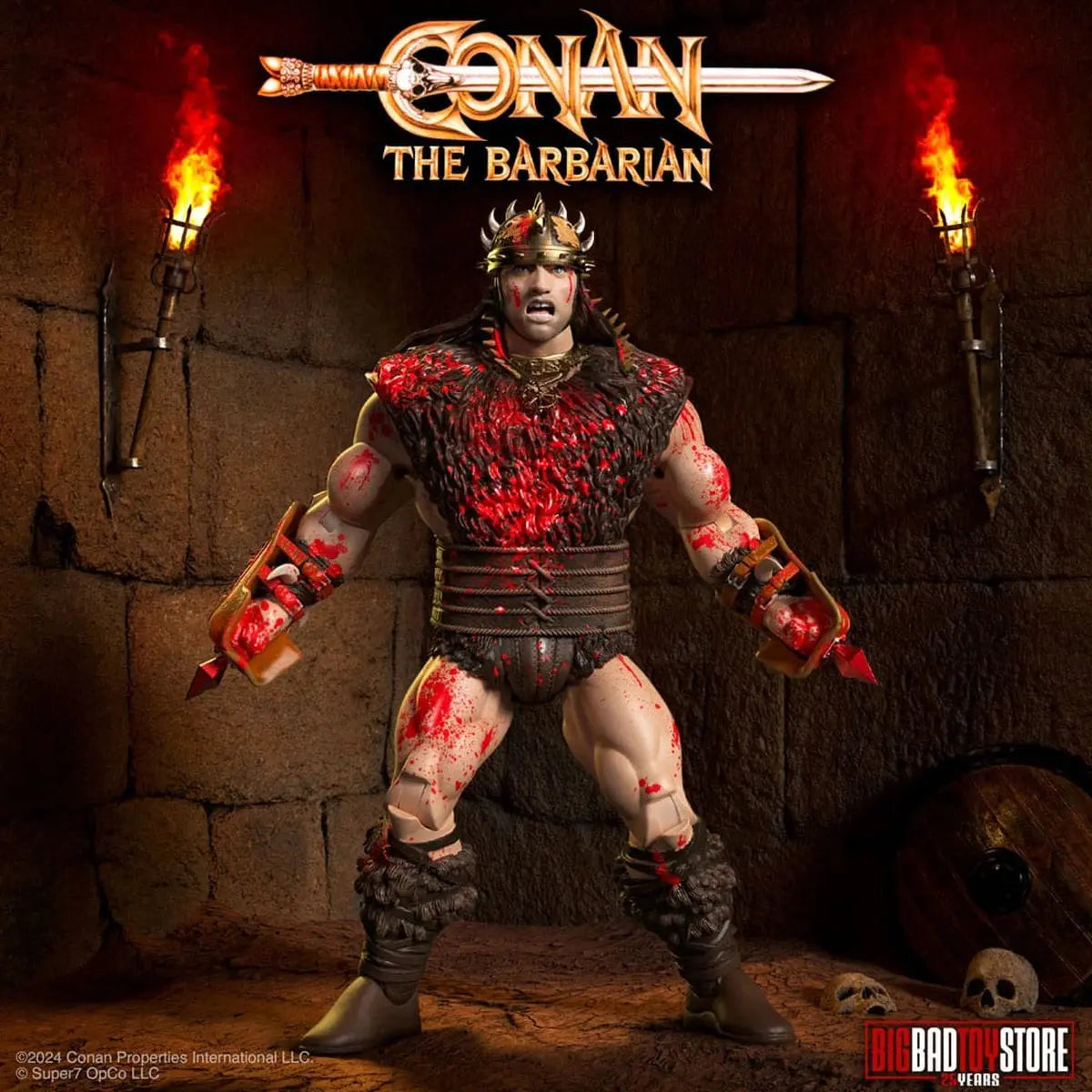Conan le Barbare figurine Ultimates Conan Blood Soaked Pit Fighter 18 cm - Image 1