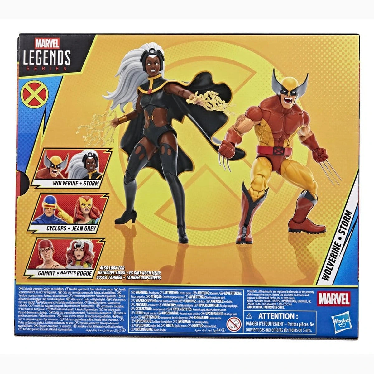 Marvel Legends pack 2 figurines Storm & Wolverine 15 cm - Image 3