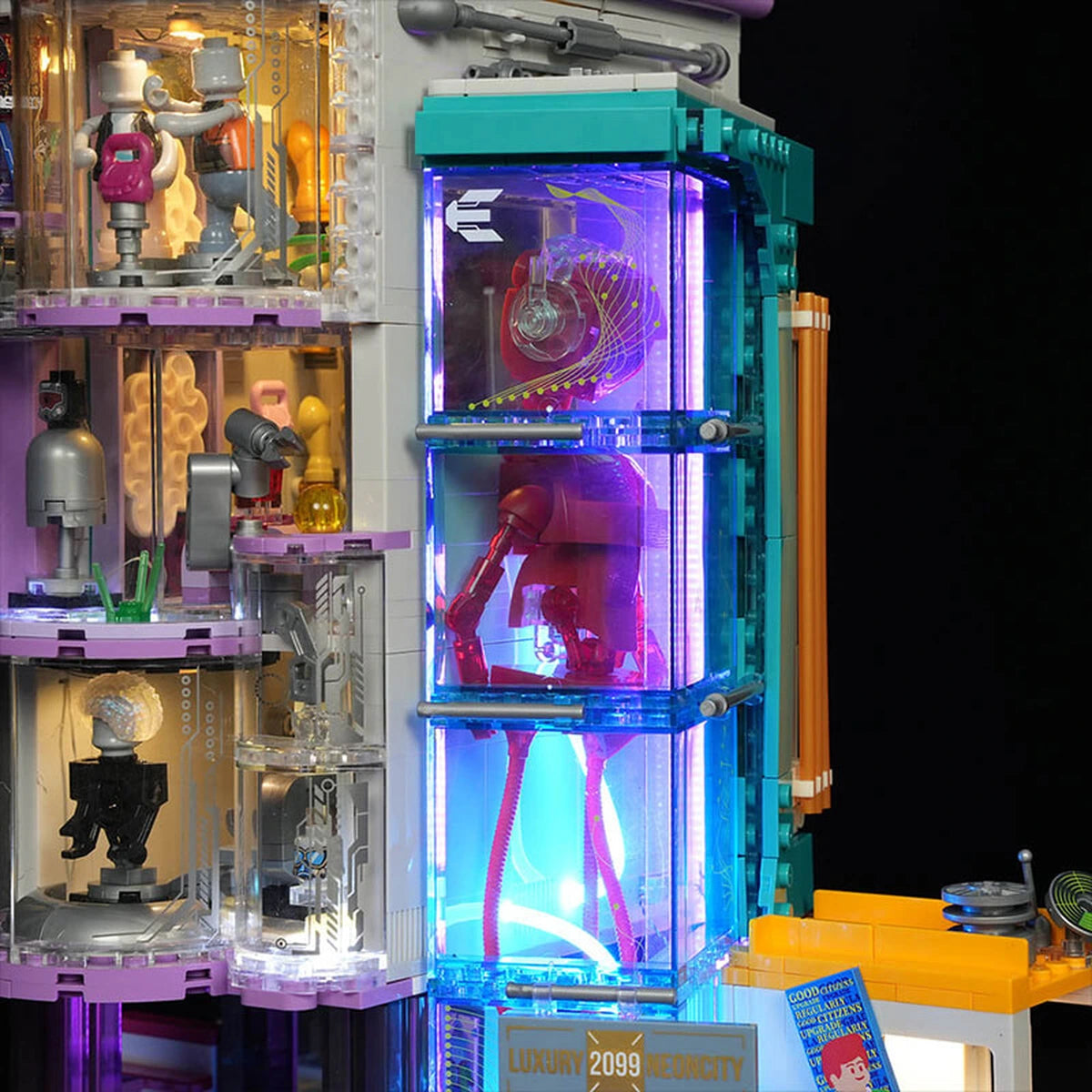 Lumibricks Cyberpunk Neoncity 17007 Cyber Couture Galleria - Image 2