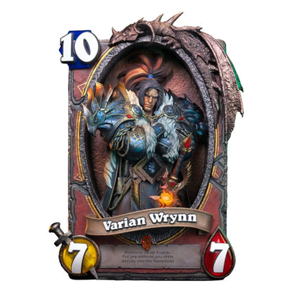 Hearthstone statuette 3D Art Frame Varian Wrynn 31 cm - Image 1