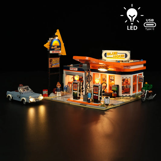 Lumibricks Road Trip 18003 Gas Station - Image 1