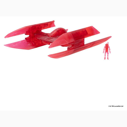 Star Wars Véhicule Moyen & Figurine set Bombardier Hyena (Hologramme Rouge) & Droïde de Combat (Chase) - Image 2
