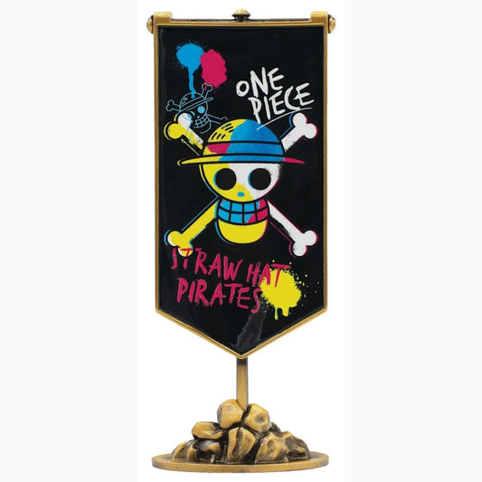 One Piece réplique Bannière en métal de l'équipage du Chapeau de paille 11 x 6 cm - Image 1