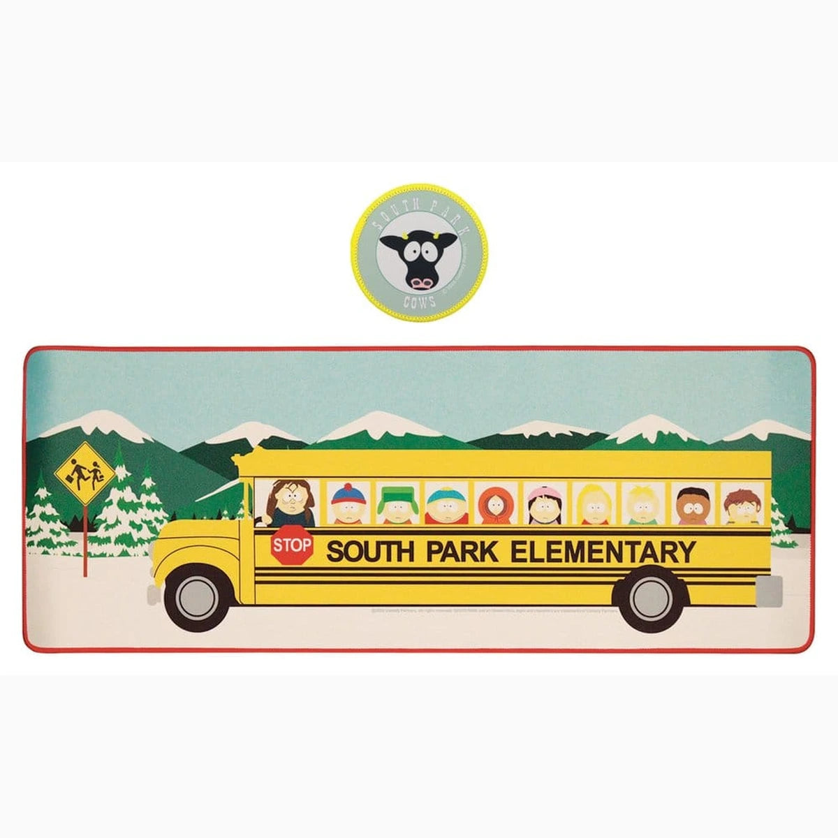 South Park set sous-mains revêtu & sous-verre Elementary School Bus - Image 1