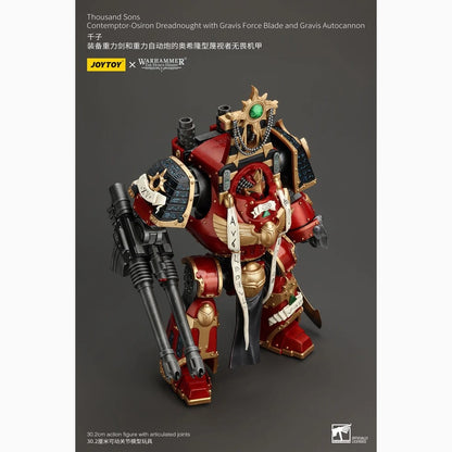 Warhammer The Horus Heresy figurine 1/18 Thousand Sons Contemptor-Osiron Dreadnought with Gravis Force Blade And Gravis Autocannon 30 cm - Image 5