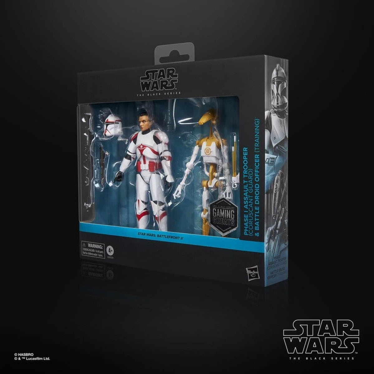 Star Wars: Battlefront II Black Series pack 2 figurines Phase I Assault Trooper & Battle Droid Officer 15 cm - Image 5