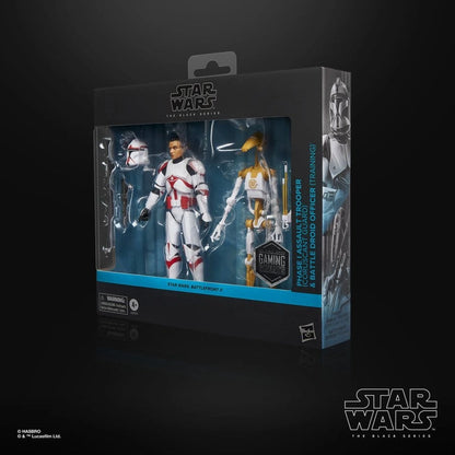 Star Wars: Battlefront II Black Series pack 2 figurines Phase I Assault Trooper & Battle Droid Officer 15 cm - Image 5