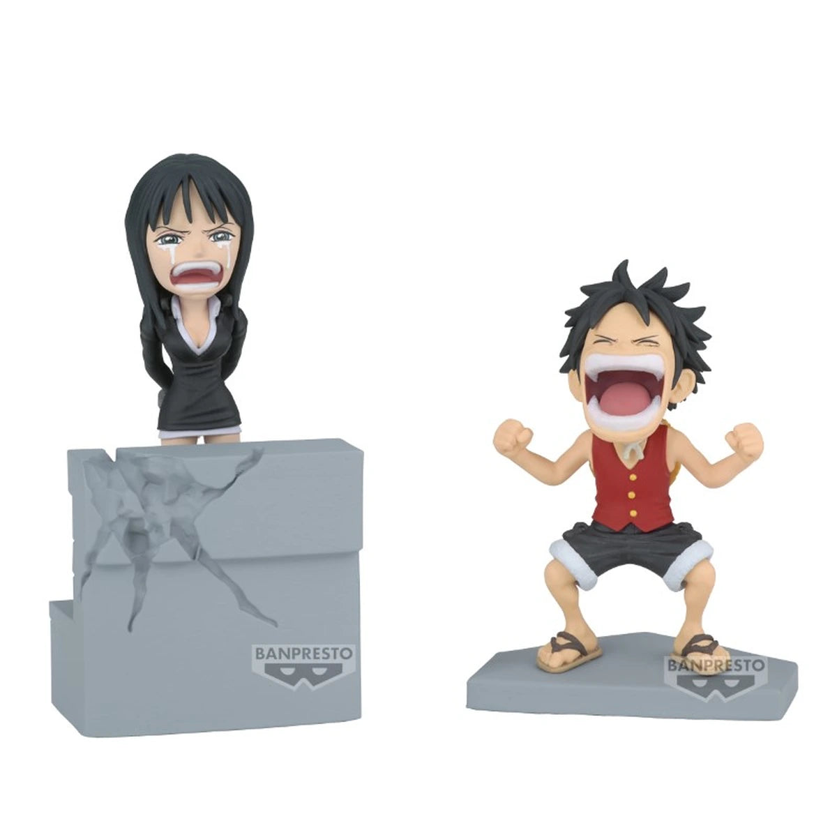 One Piece WCF Log Stories Monkey D Luffy & Nico Robin 10cm W125 - Image 1