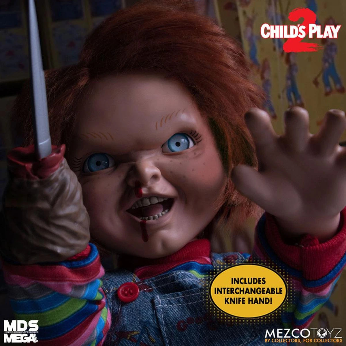 Chucky, la poupée de sang poupée parlante Designer Series Menacing Chucky 38 cm - Image 5