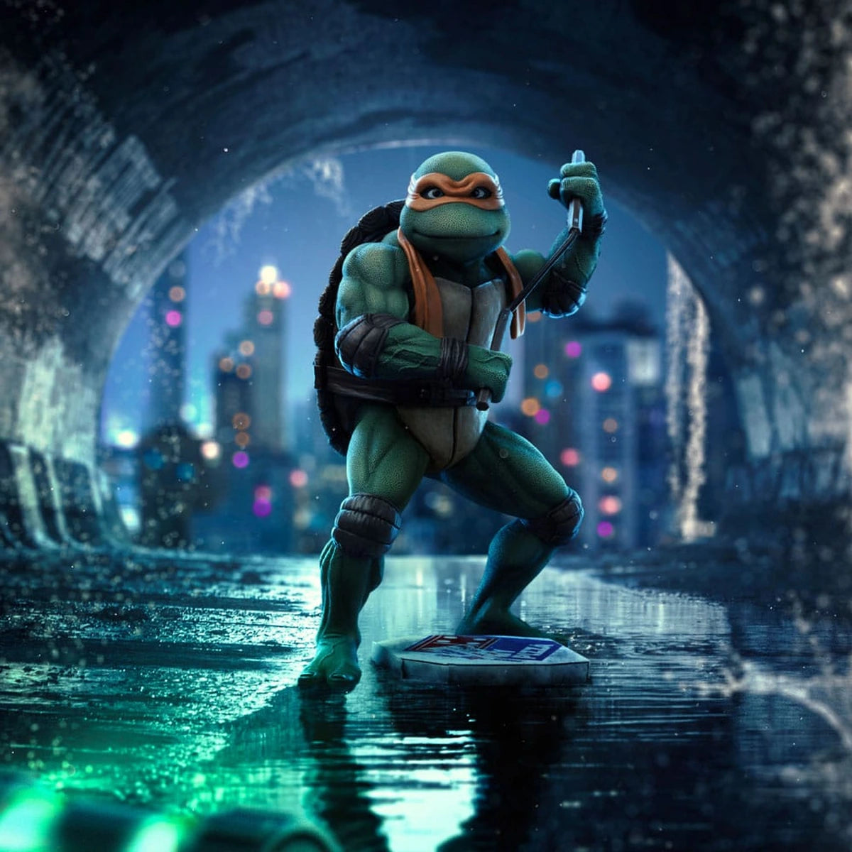 Tortues Ninja statuette 1/10 Art Scale Michelangelo 19 cm - Image 5