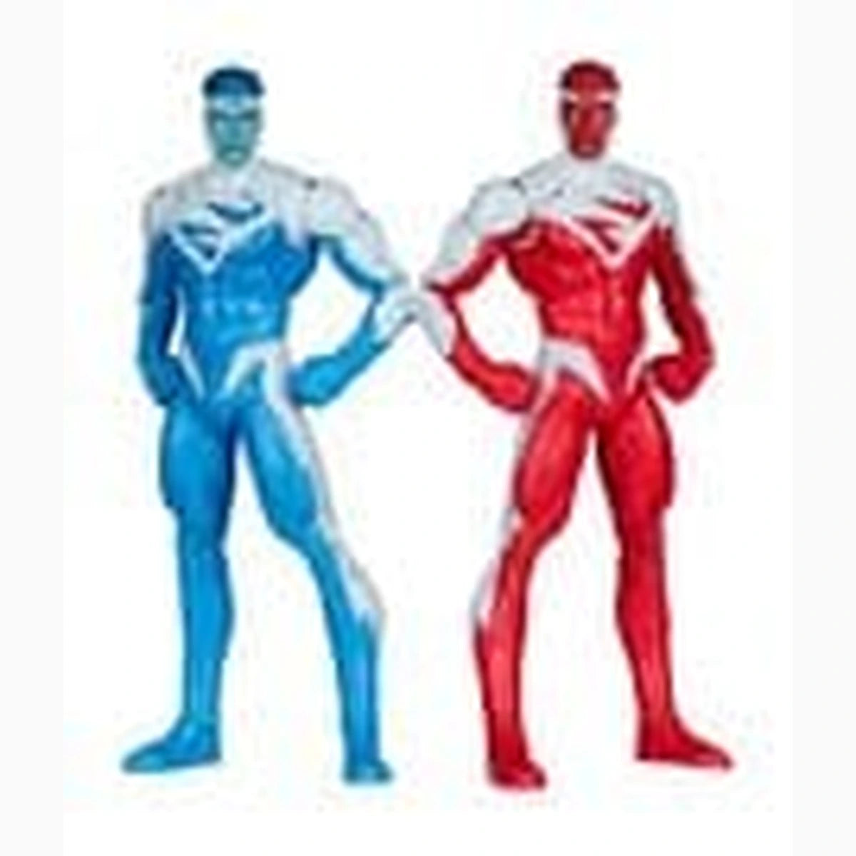 DC Multiverse pack 2 figurines Superman Blue vs. Superman Red (Gold Label) 18 cm - Image 2