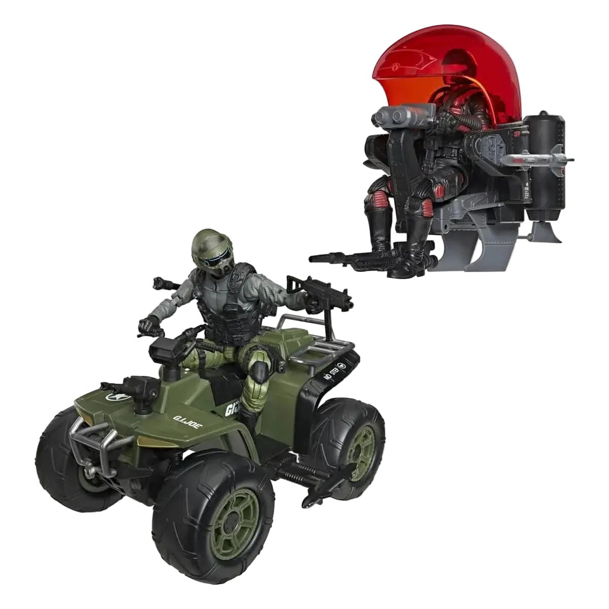 G.I. Joe Classified Series set de figurines et véhicules Snake Eyes & Varmint ATV vs. Stealth Viper & Cobra Stealth Flight Pod (Trubble Bubble) 15 cm Hasbro
