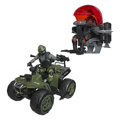G.I. Joe Classified Series set de figurines et véhicules Snake Eyes & Varmint ATV vs. Stealth Viper & Cobra Stealth Flight Pod (Trubble Bubble) 15 cm Hasbro
