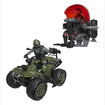 G.I. Joe Classified Series set de figurines et véhicules Snake Eyes & Varmint ATV vs. Stealth Viper & Cobra Stealth Flight Pod (Trubble Bubble) 15 cm - Image 1