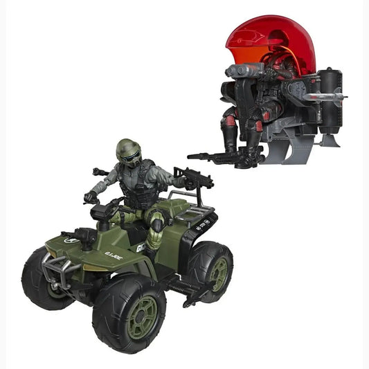 G.I. Joe Classified Series set de figurines et véhicules Snake Eyes & Varmint ATV vs. Stealth Viper & Cobra Stealth Flight Pod (Trubble Bubble) 15 cm - Image 1