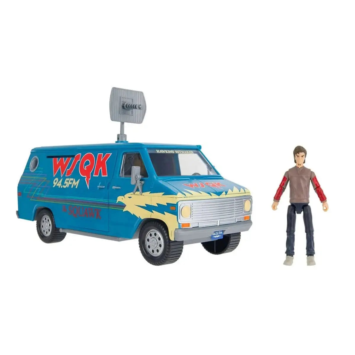 Stranger Things World Of Figure & Vehicle véhicule con figurine The Squawk van Playset with Steve - Image 1