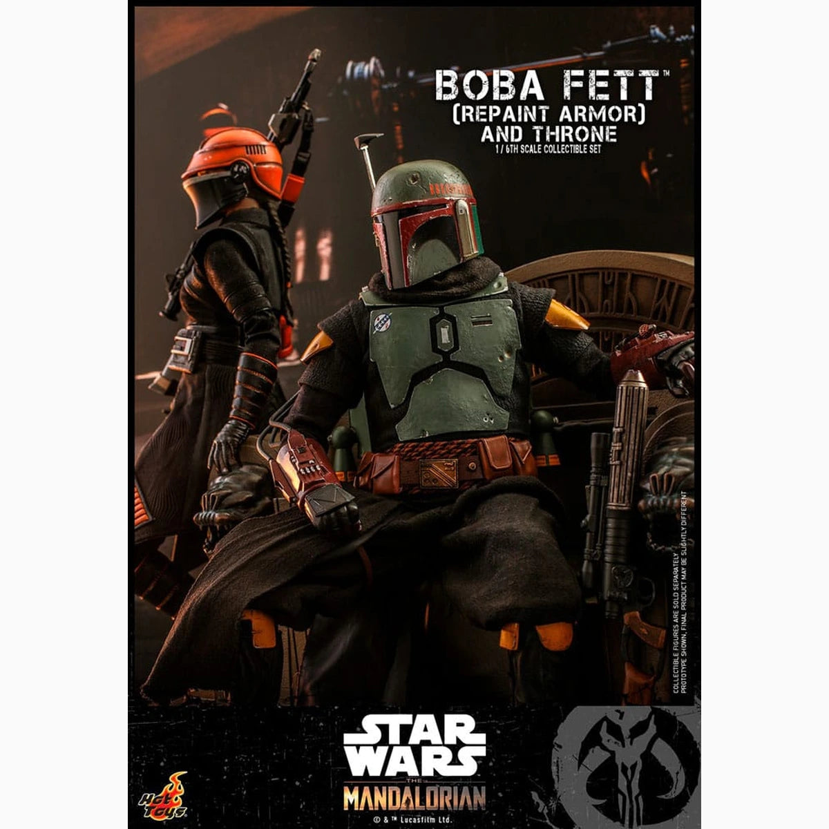Star Wars: The Mandalorian figurine 1/6 Boba Fett Repaint Armor and Throne Special Edition 30 cm - Image 3