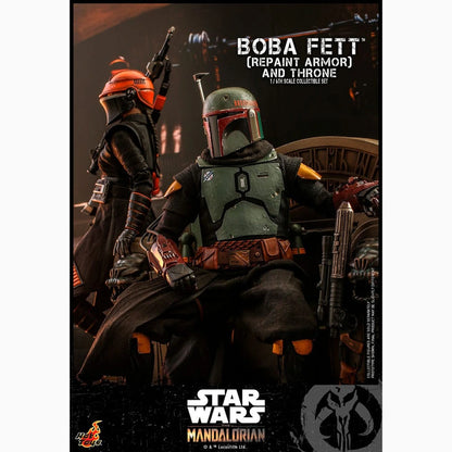 Star Wars: The Mandalorian figurine 1/6 Boba Fett Repaint Armor and Throne Special Edition 30 cm - Image 3