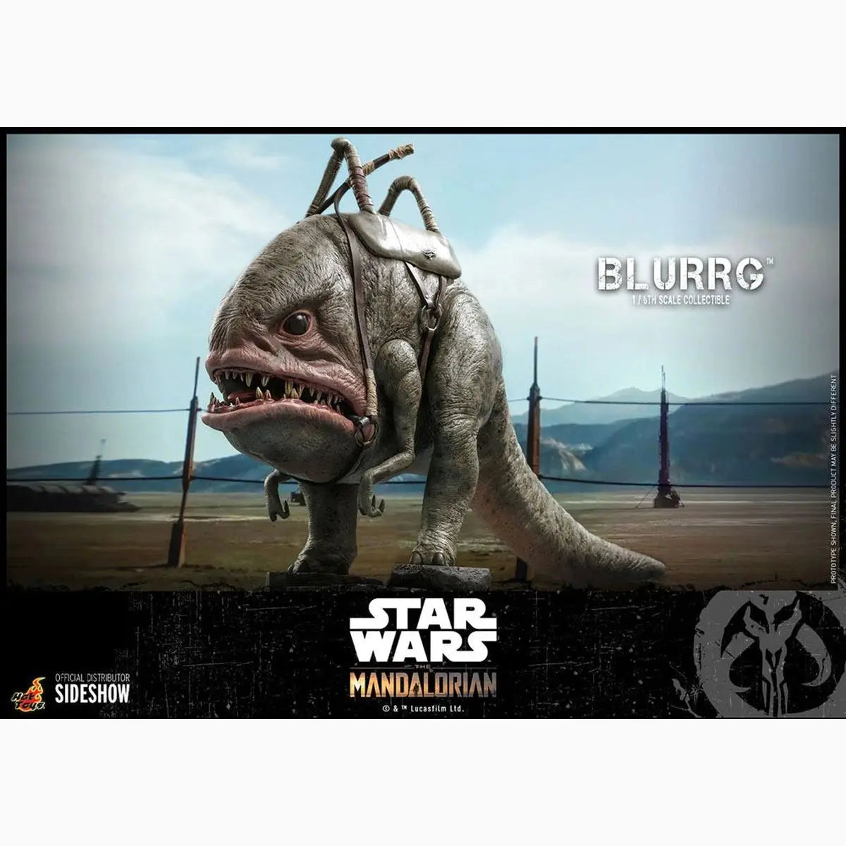 Star Wars The Mandalorian figurine 1/6 Blurrg 37 cm - Image 4