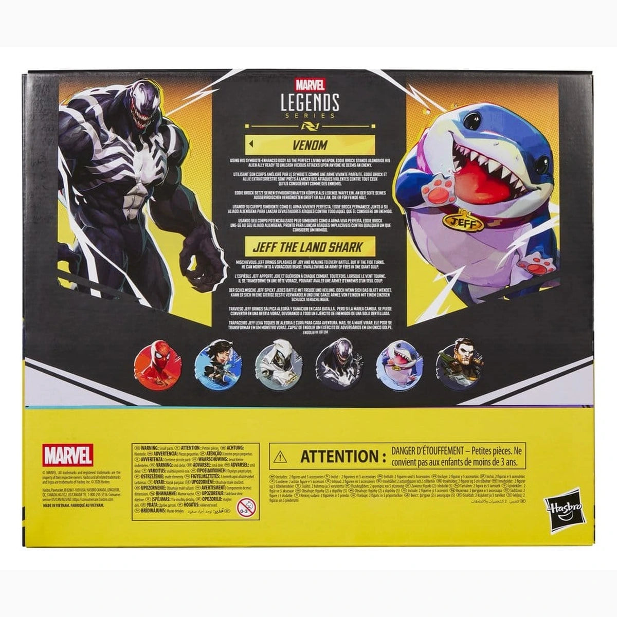 Marvel Rivals Marvel Legends pack 2 figurines Venom & Jeff the Land Shark 15 cm - Image 3