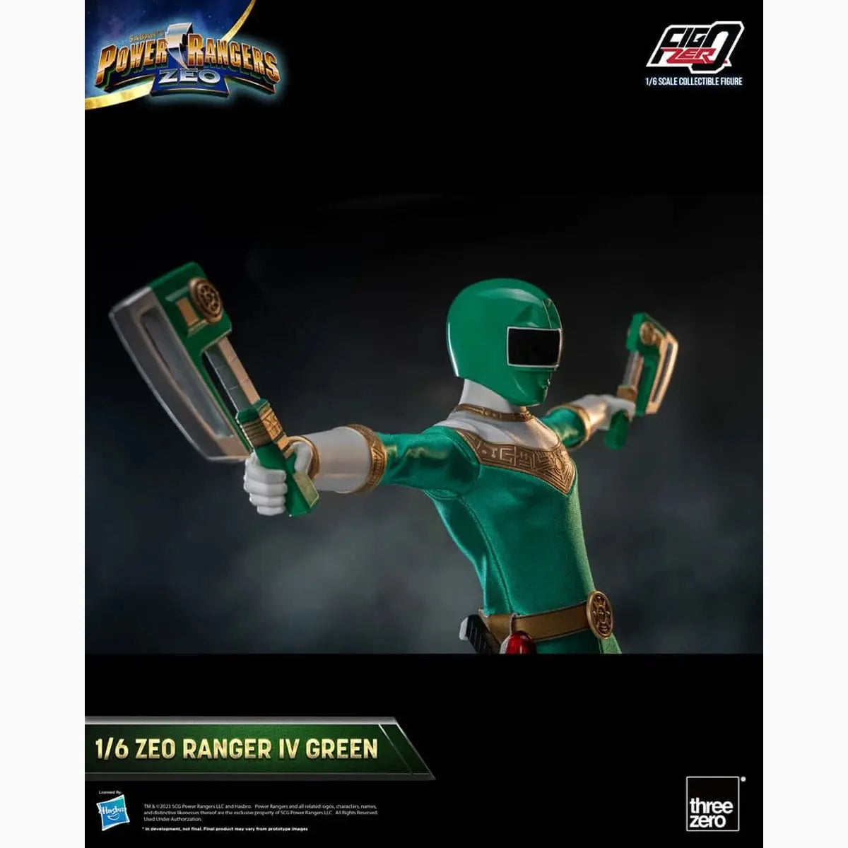 Power Rangers Zeo figurine FigZero 1/6 Ranger IV Green 30 cm - Image 7