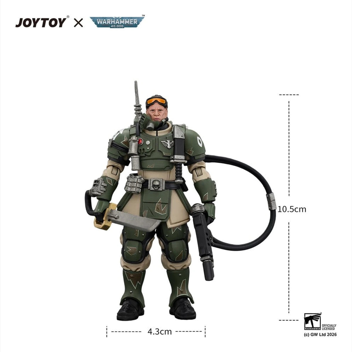Warhammer figurine Astra Militarum Kasrkin 7 with Hot-shot Laspistol and Power Sword - Image 7