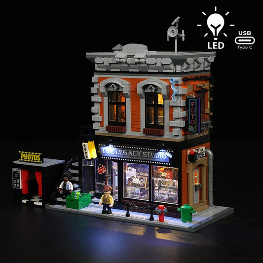 Lumibricks Street Fusion 19016 Corner Photo Studio - Image 1