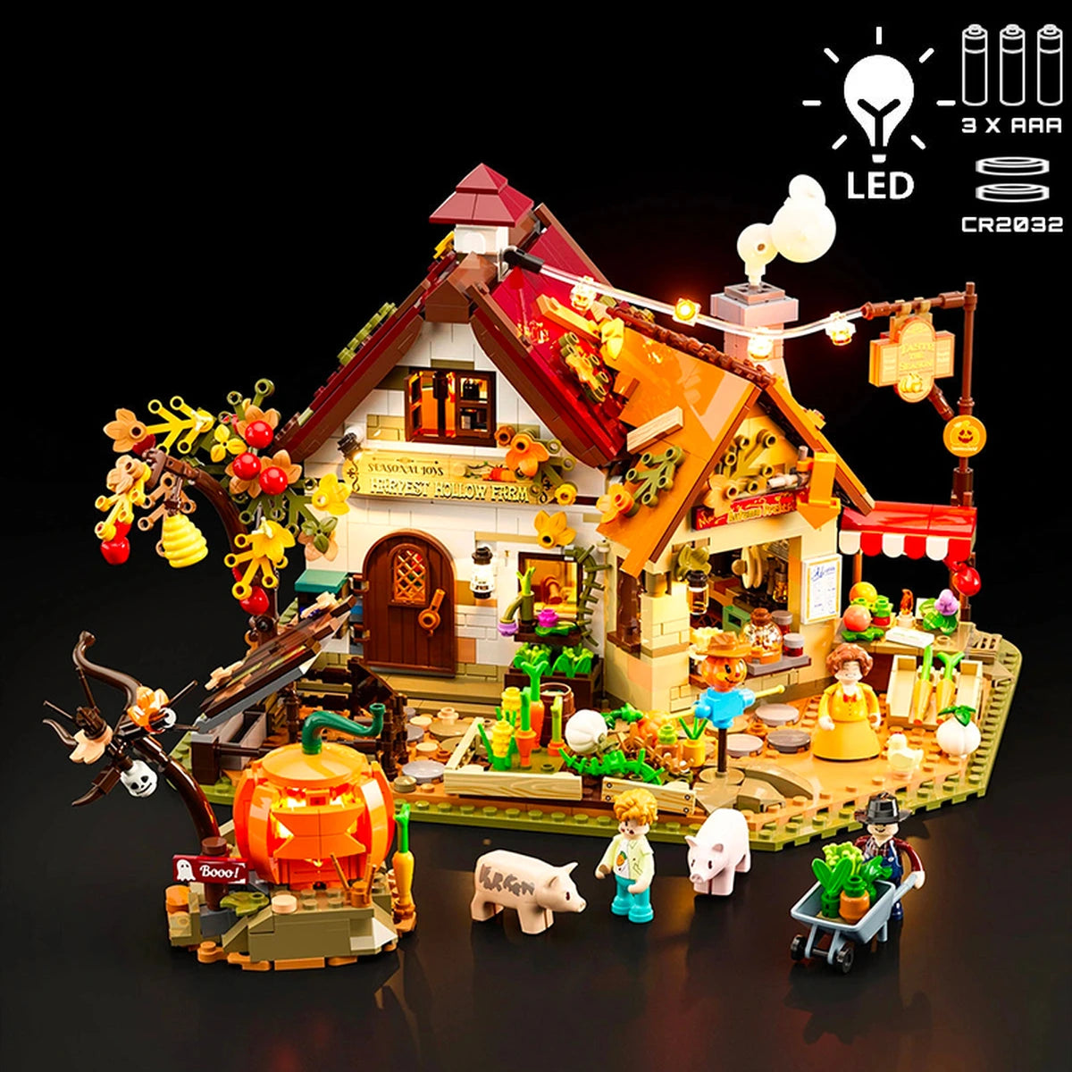 Lumibricks Farm Life 16013 Autumn Farmhouse - Image 1